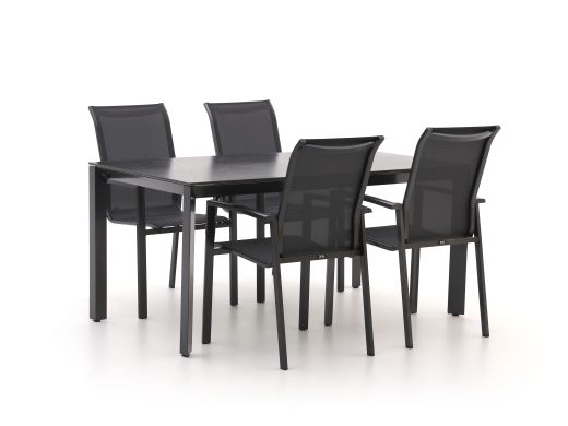 R&S Design Centallo/Sestino 160cm dining tuinset 5-delig stapelbaar