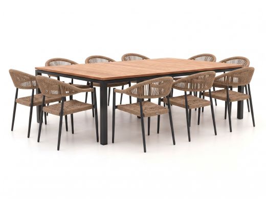 Manifesto Belpasso/Linosa 240x160cm dining tuinset 11-delig stapelbaar