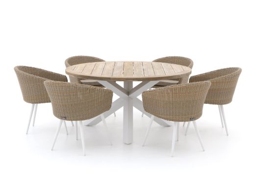 Manifesto Veruno/ROUGH-Y ø150cm dining tuinset 7-delig