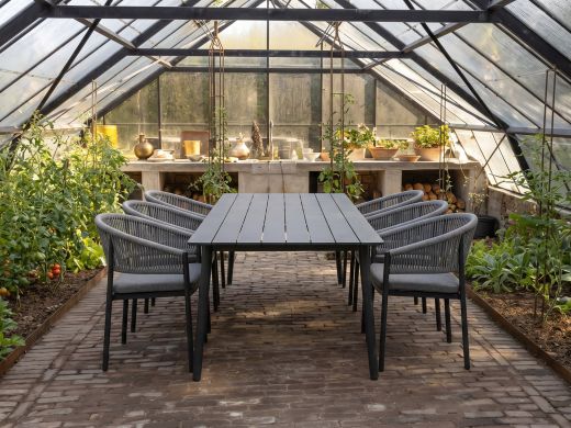 Bellagio Panaro/Sora 220cm dining tuinset 7-delig stapelbaar