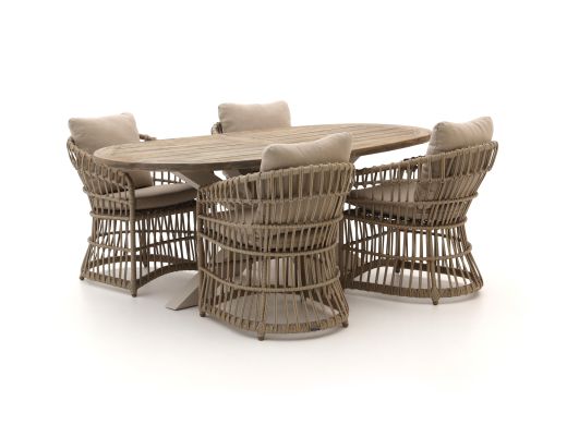 Intenso Cameri/ROUGH-Y Ellips 200cm dining tuinset 5-delig