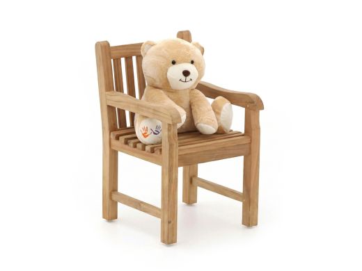 Kinder tuinstoel 35x40x56cm/KiKabeer Groot 30cm Bruin