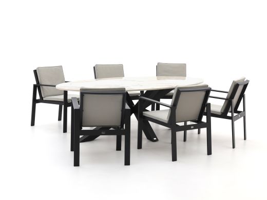 Bellagio Vezzano/Induno Ellips 240cm dining tuinset 7-delig