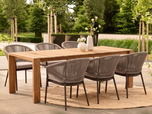 SUNS Erice dining tuintafel 240x100x76,5cm - Teakhout