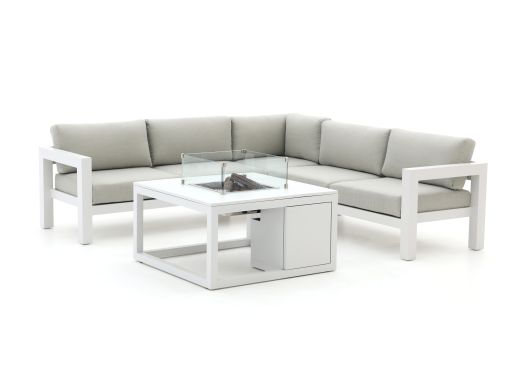 Kees Smit Bellagio Campazzo/Cosi 100cm hoek loungeset met vuurtafel 4-delig aanbieding