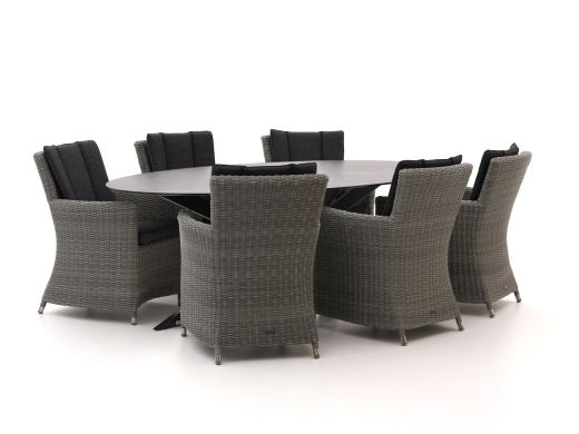 Intenso Adriano/Furato ellips 240cm dining tuinset 7-delig