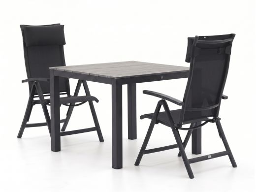 Bellagio Lugo/Fidenza 90cm dining tuinset 3-delig verstelbaar