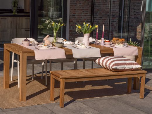 Madison Sierkussen 60x60cm - Stripes Red Natural Outdoor Finishing