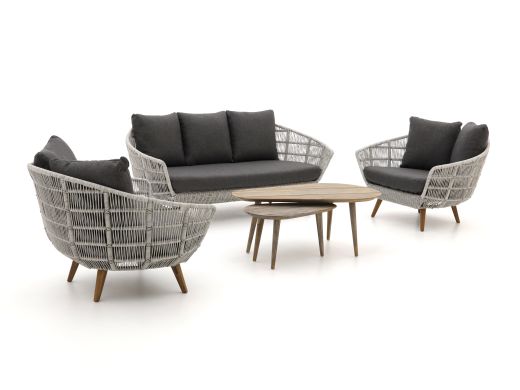 Intenso Stila/ROUGH-K stoel-bank loungeset 5-delig