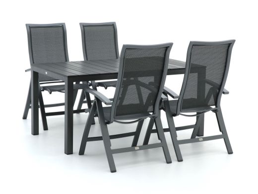 Bellagio Lugo/Fidenza 160cm dining tuinset 5-delig verstelbaar