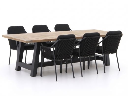 Tierra Outdoor Liv/Bresimo 260cm dining tuinset 7-delig stapelbaar