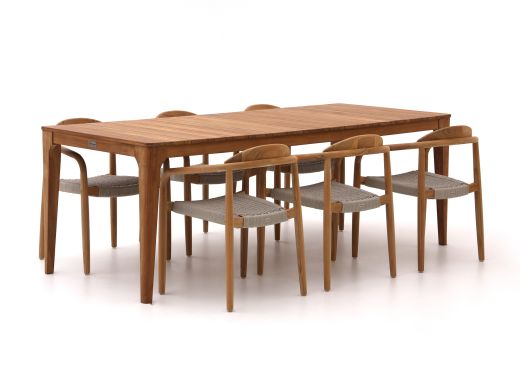 Bellagio Berbaro/Bruca 220cm dining tuinset 7-delig stapelbaar