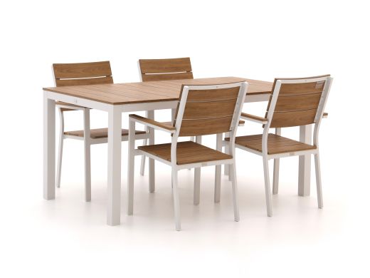 Bellagio Fidenza 160cm dining tuinset 5-delig stapelbaar