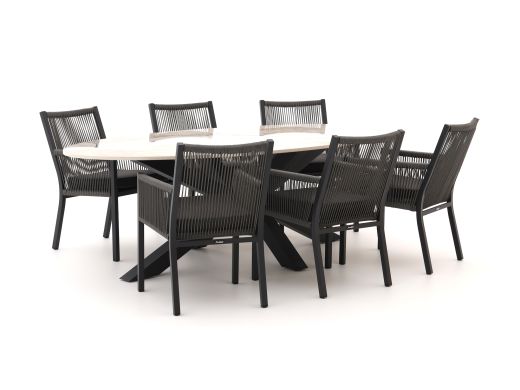 Manifesto Rivola/Induno Ellips 240cm dining tuinset 7-delig