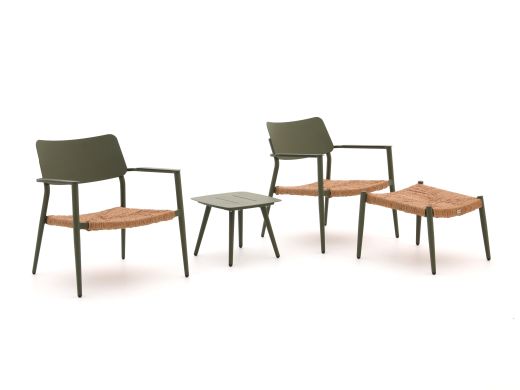 Bellagio Cino lounge balkonset 4-delig stapelbaar