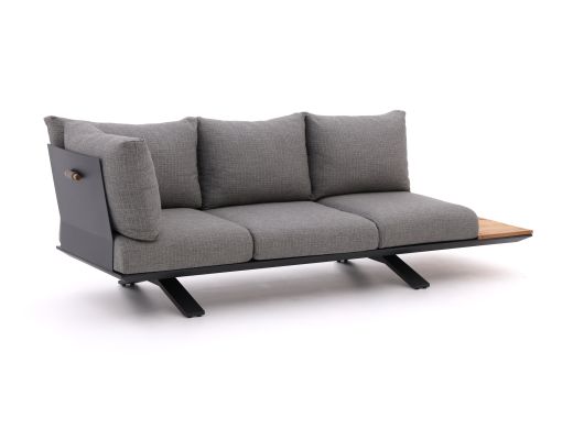 SUNS Stockholm lounge tuinbank 3-zits hoekelement 255cm