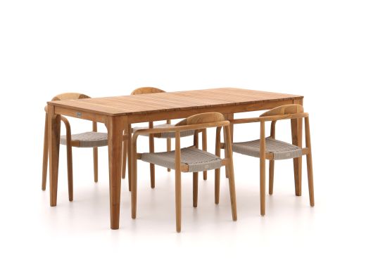 Bellagio Berbaro/Bruca 170cm dining tuinset 5-delig stapelbaar