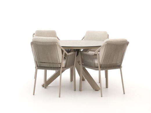 Tierra Outdoor Liv/Orbital ø 120cm dining tuinset 5-delig