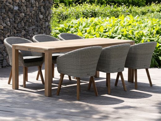 Intenso Tropea/ROUGH-S 220cm dining tuinset 7-delig