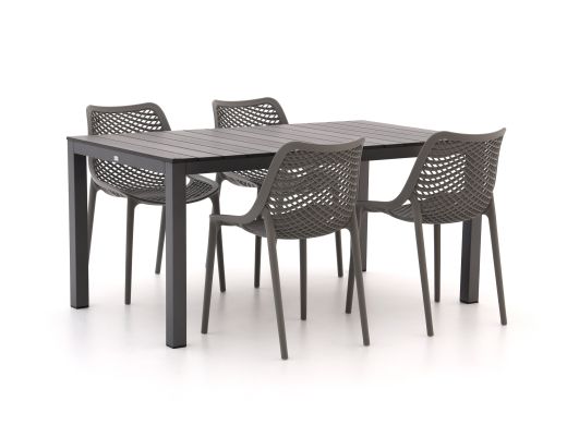 Forza Ripi/Fidenza 160cm dining tuinset 5-delig stapelbaar