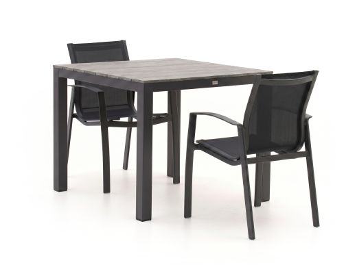 Forza Altea/Fidenza 90cm dining tuinset 3-delig stapelbaar