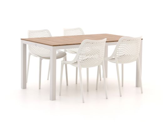 Forza Ripi/Fidenza 160cm dining tuinset 5-delig stapelbaar