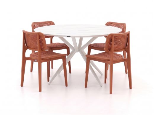 Forza Xitta/Sora ø127cm dining tuinset 5-delig