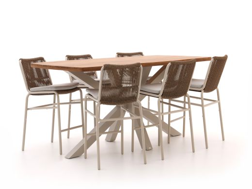 Bellagio Caronia/Induno Deens Ovaal 220cm barset 7-delig stapelbaar