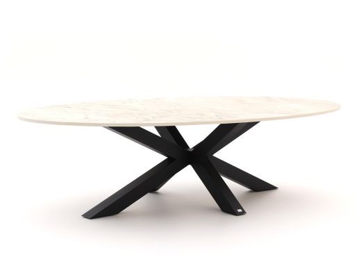 Bellagio Induno Ellips low dining tuintafel 240x120cm