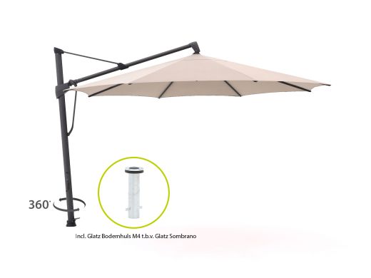Glatz Sombrano S+ Easy zweefparasol ø 350cm
