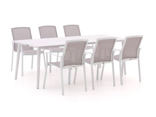 Bellagio Dranera/Sora 220cm dining tuinset 7-delig stapelbaar