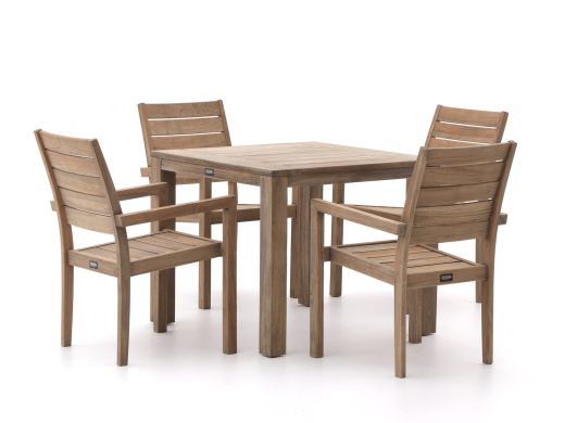 ROUGH-S dining tuinset 90cm 5-delig stapelbaar