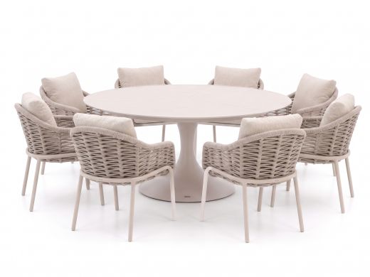 SUNS Casto/Nova ø170cm dining tuinset 9-delig