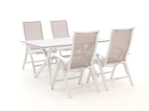 Bellagio Lugo/Moresco 160cm dining tuinset 5-delig verstelbaar