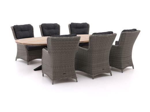 Intenso Milano/ROUGH-Y Ellips 280cm dining tuinset 7-delig