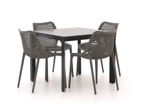 Forza Ripi/Sestino 90cm dining tuinset 5-delig stapelbaar