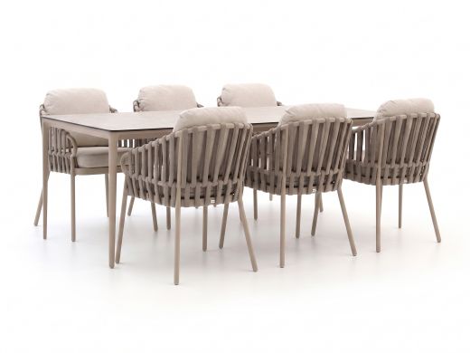 Tierra Outdoor Nuri/Elegante 219cm dining tuinset 7-delig