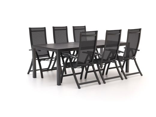 Bellagio Trappeto/Fidenza 220cm dining tuinset 7-delig