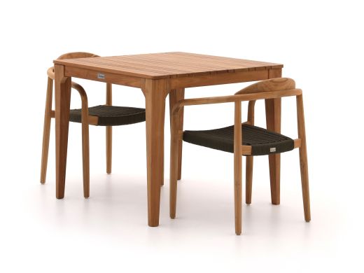 Bellagio Berbaro/Bruca 90cm dining tuinset 3-delig stapelbaar