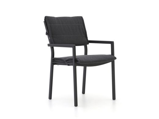 Stapelstoel tuinkussens (rug en zit) - Dark Grey Melange