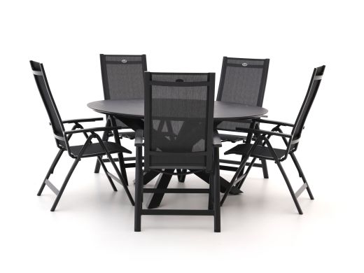 Hartman Troy/Lodola ø 150cm dining tuinset 6-delig verstelbaar