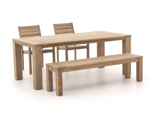 ROUGH-S/ROUGH-X 200cm dining tuinset 4-delig stapelbaar