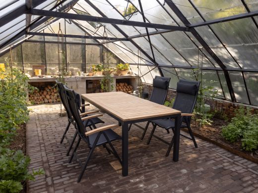 Bellagio Lugo/Linosa 180cm dining tuinset 5-delig verstelbaar