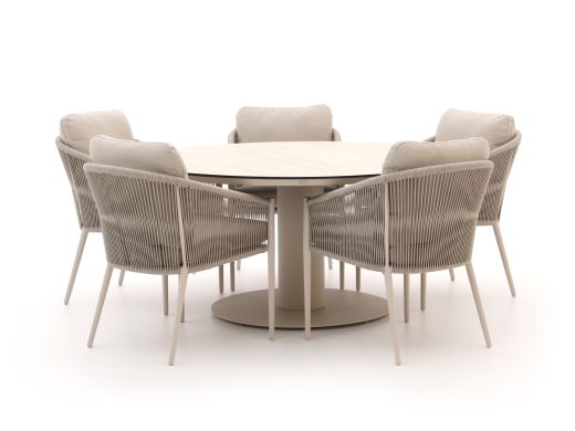 Bellagio Mineo/La Fonte ø 150cm dining tuinset 6-delig