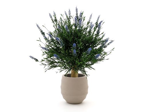 Designplants/Luca Lifestyle Lavendel bol kunstplant (h:60cm) met Bordo Balloon bloempot