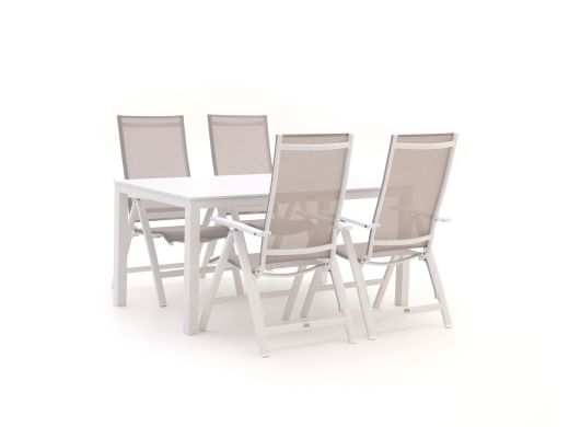 Bellagio Avenza/Menzano 160cm dining tuinset 5-delig verstelbaar