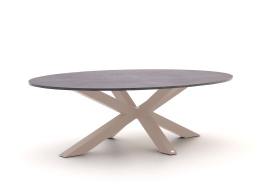 Bellagio Induno Ellips low dining tuintafel 240x120cm