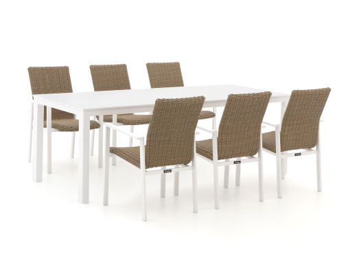 Manifesto Villongo/Menzano 220cm dining tuinset 7-delig stapelbaar