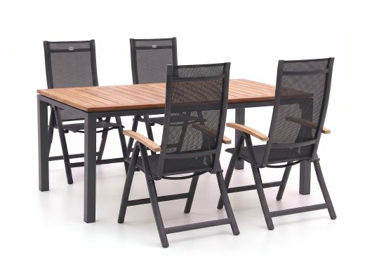 Hartman Troy/Linosa 180cm dining tuinset 5-delig verstelbaar