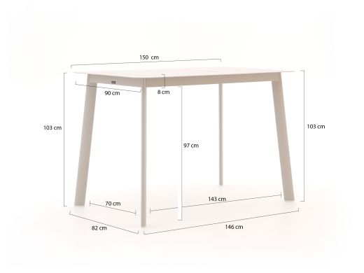 Manifesto Belpasso/Savio 150cm barset 5-delig